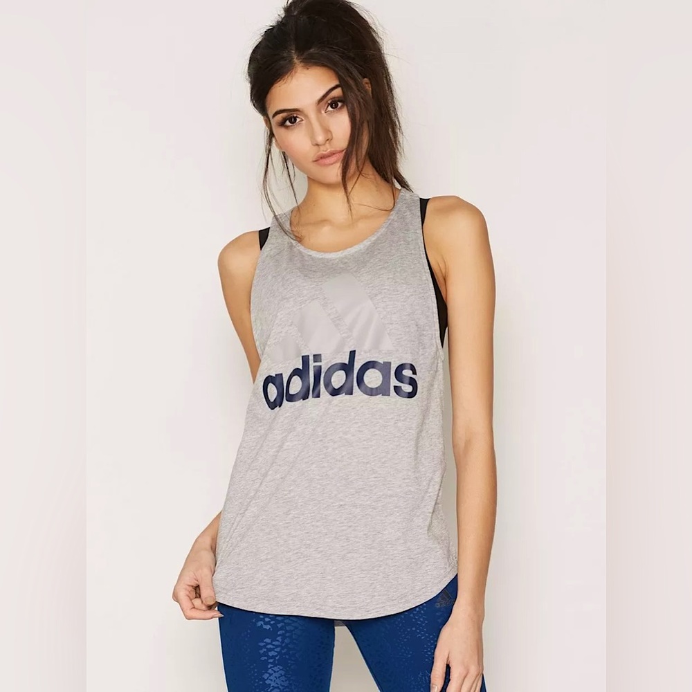 Blue Adidas Razorback Tank Top